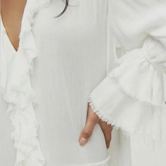 NWT Free People Sweet Darlin Maxi Dress  Sz XS Ivory Oversized - Picture 3 of 14